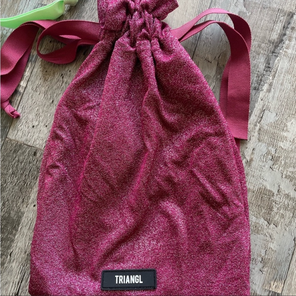New Triangl bikini sparkly storage bag